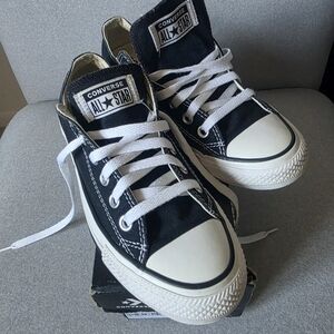 Converse Black/White Low Top All Star No photo of size info avail. Faded Shoe